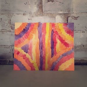 Super cute! Tie-dye painting 🖼